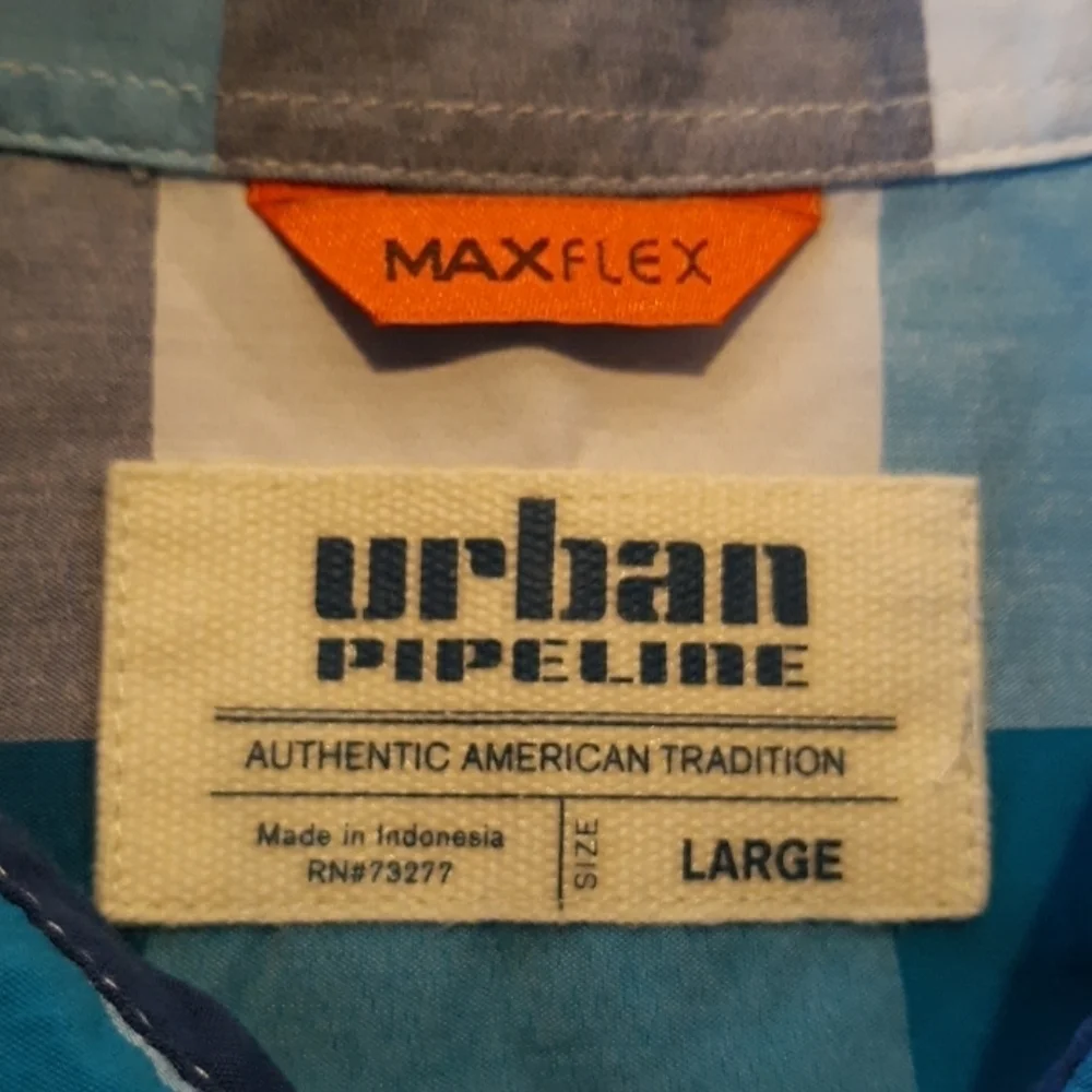Urban Pipeline large boys button down short sleeve